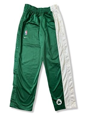 Vintage 90s/Y2K Nike Boston Celtics Tear Away Basketball Warmup Pants